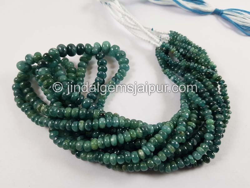 Blue Grandidierite Smooth Roundelle Beads